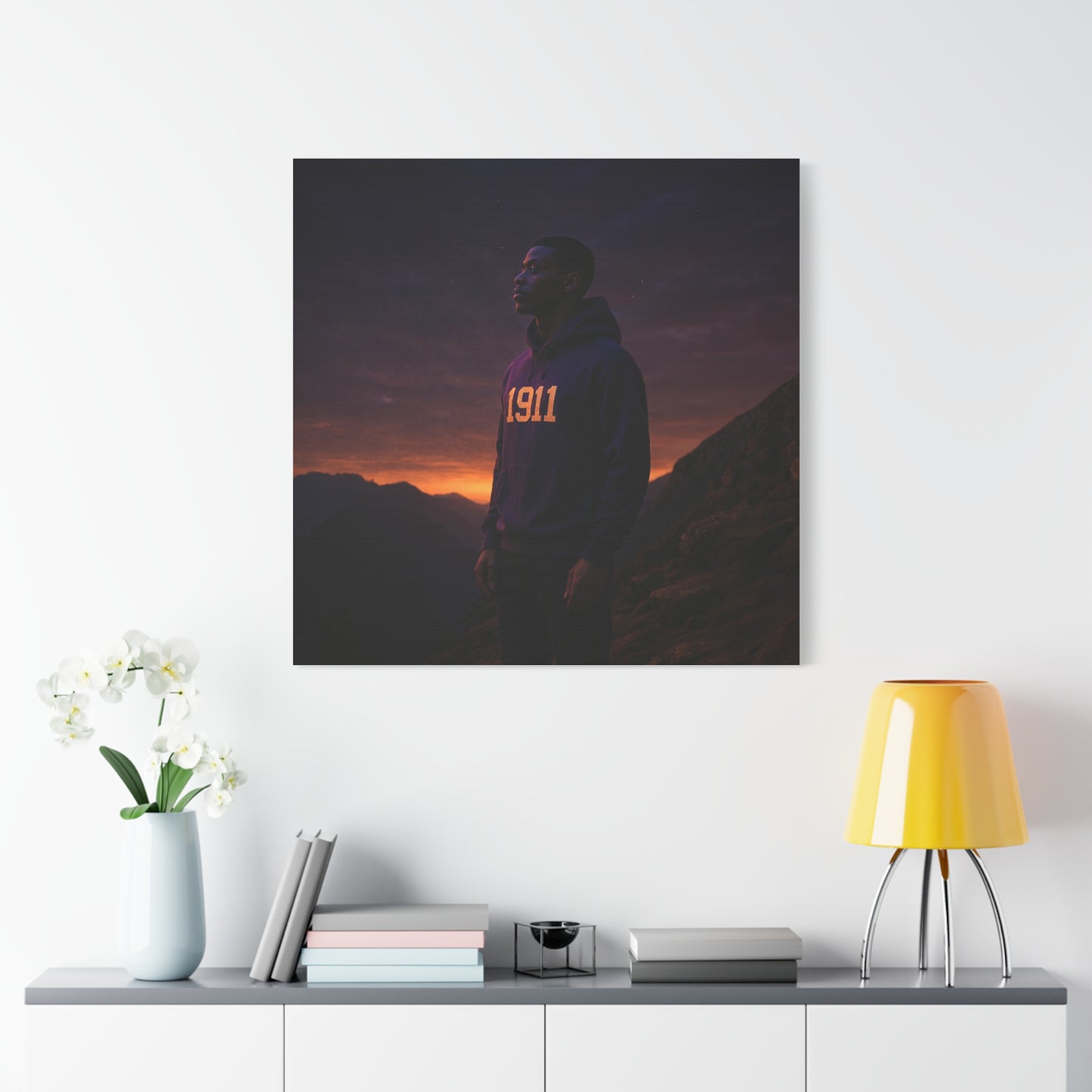 Purple & gold hoodie nightfall mountain watcher brother of 1911