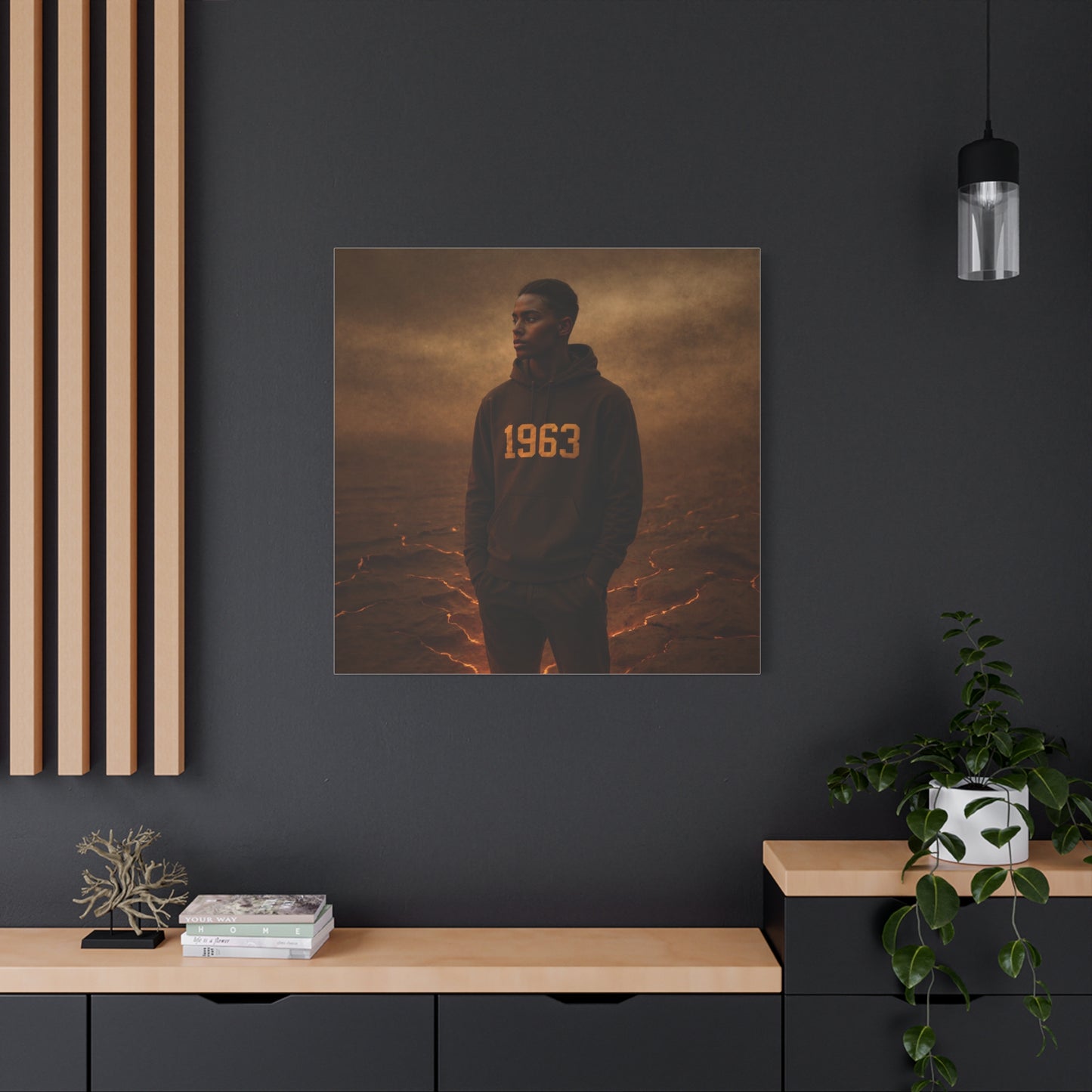 Brown & gold Hoodie resilient fire warrior brother of 1963