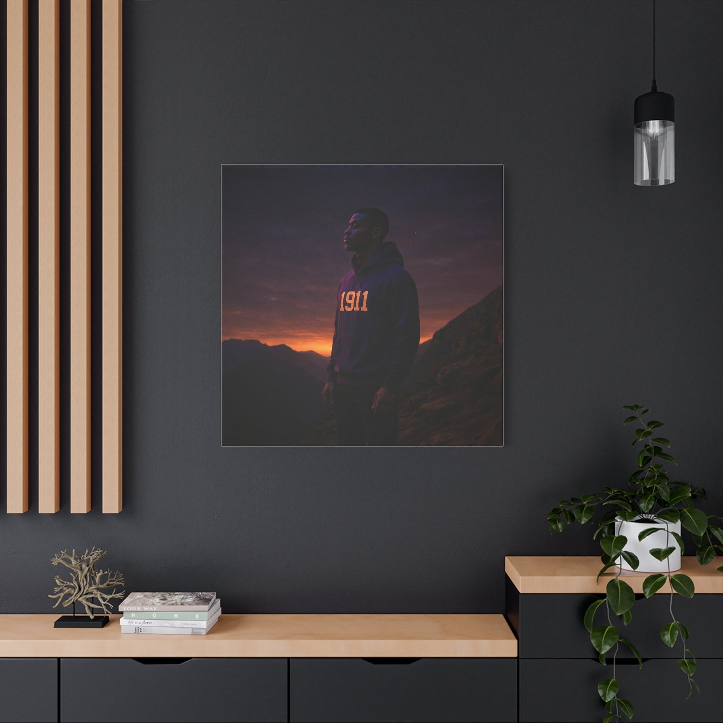 Purple & gold hoodie nightfall mountain watcher brother of 1911