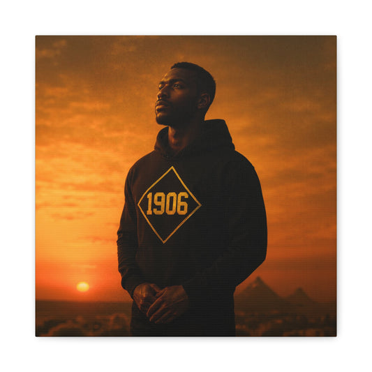 Hoodie brother of 1906 black & gold pyramid lights