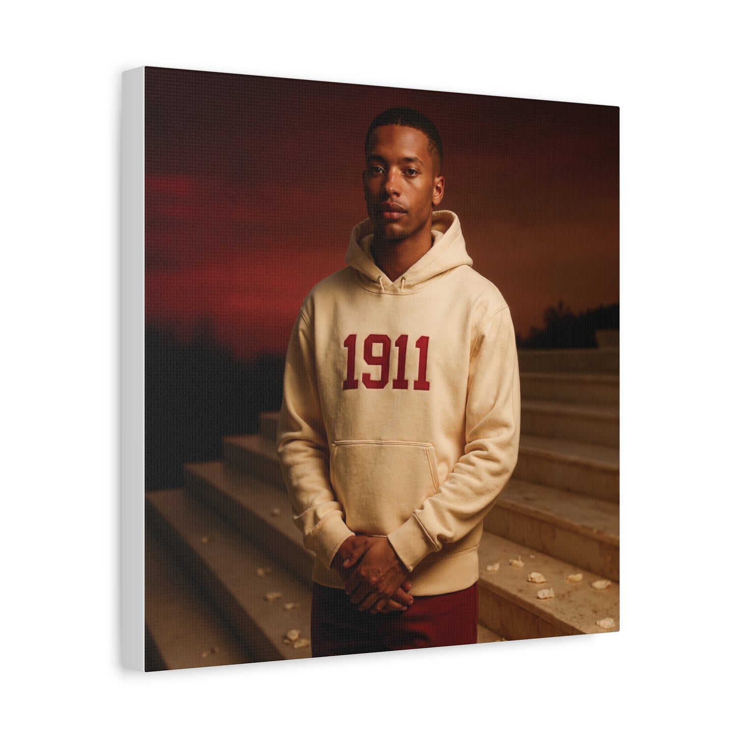 Hoodie cream & crimson twilight leader brother of 1911