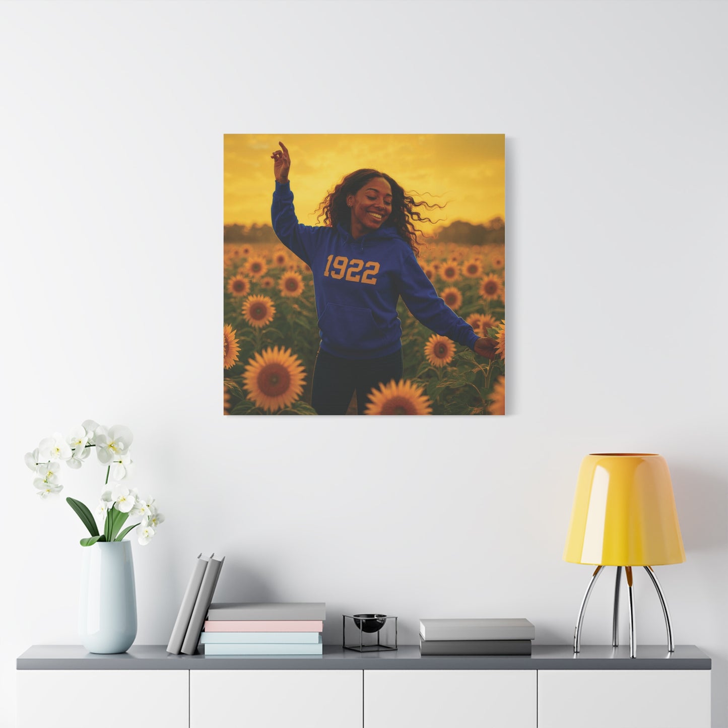 Hoodie Sunlit Sister of 1922 royal blue & gold