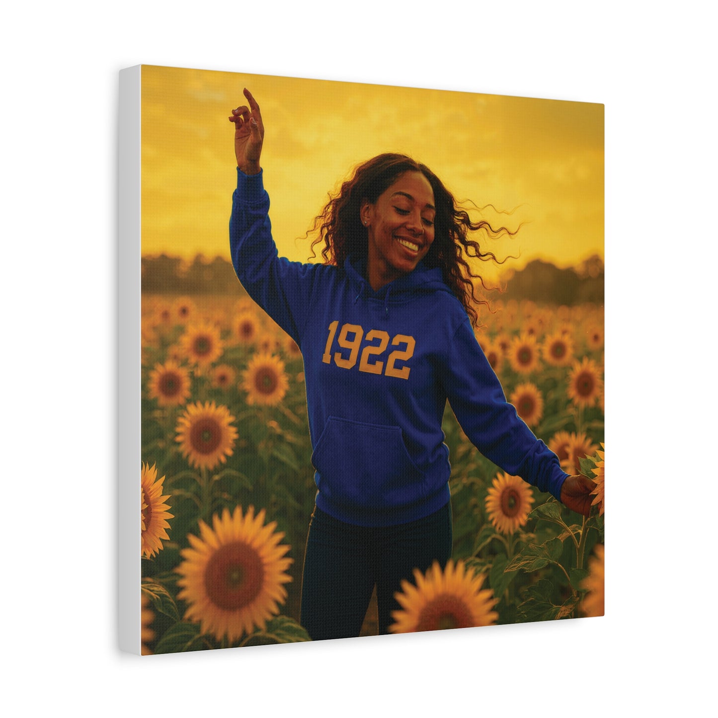 Hoodie Sunlit Sister of 1922 royal blue & gold