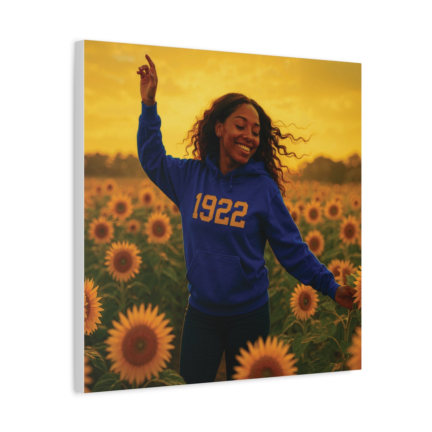 Hoodie Sunlit Sister of 1922 royal blue & gold