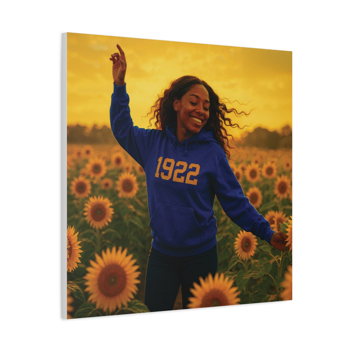 Hoodie Sunlit Sister of 1922 royal blue & gold