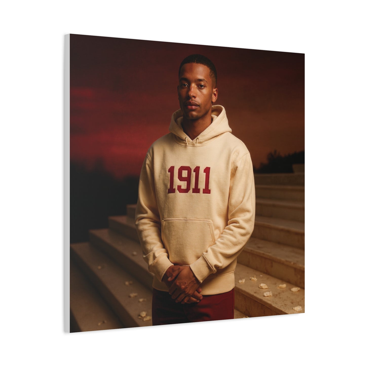 Hoodie cream & crimson twilight leader brother of 1911