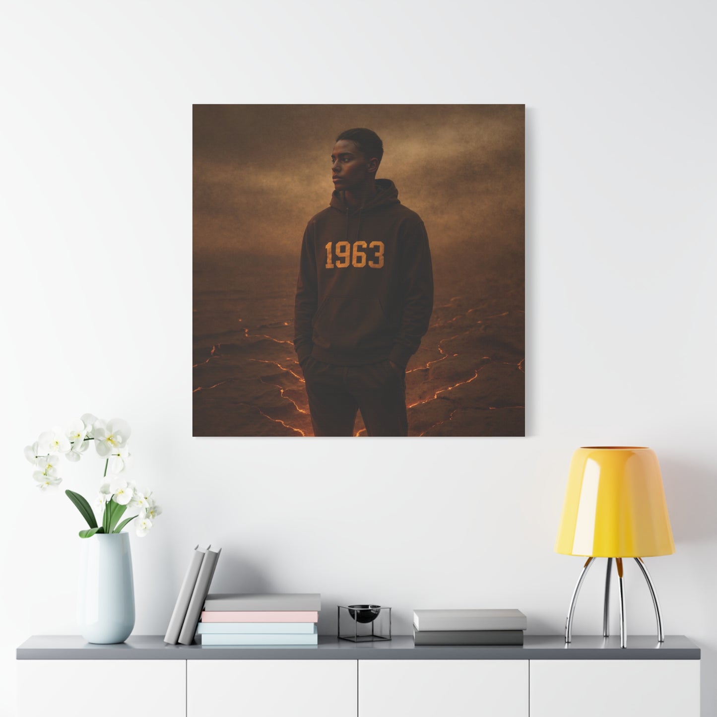 Brown & gold Hoodie resilient fire warrior brother of 1963