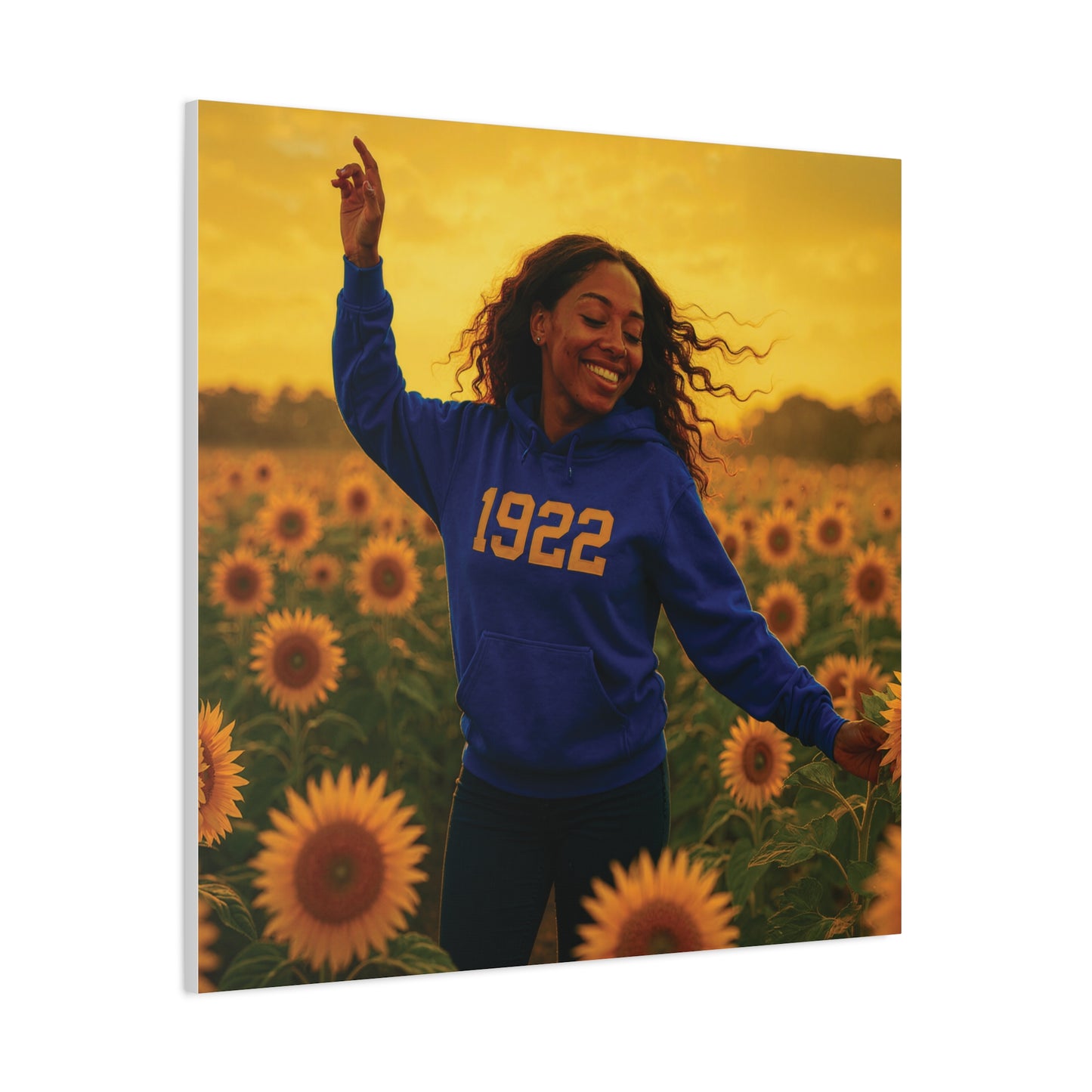 Hoodie Sunlit Sister of 1922 royal blue & gold