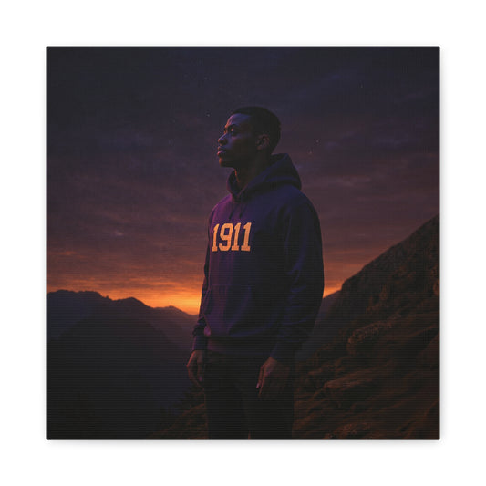 Purple & gold hoodie nightfall mountain watcher brother of 1911