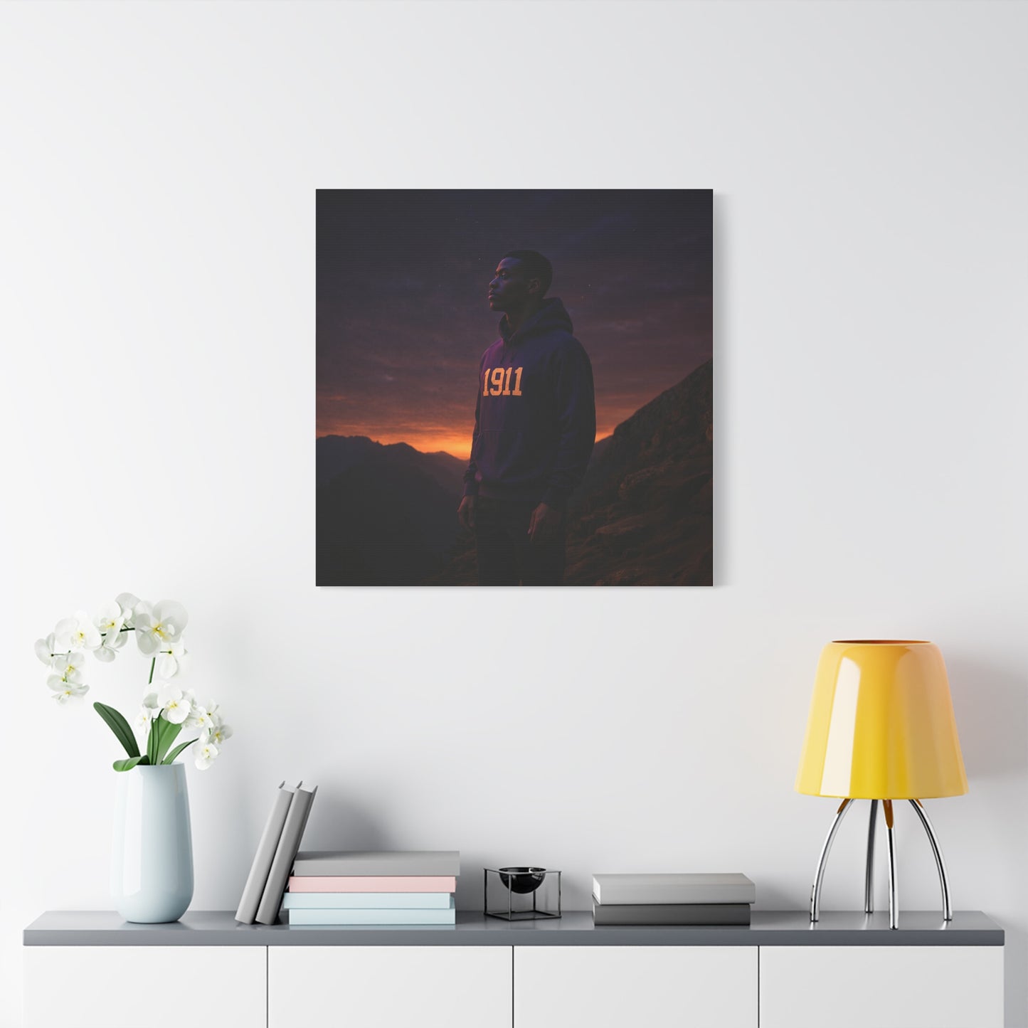 Purple & gold hoodie nightfall mountain watcher brother of 1911